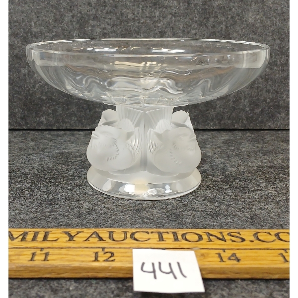 LALIQUE CRYSTAL NOGENT BOWL