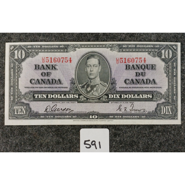 1937 CDN $10 BANKNOTE