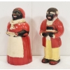 Image 1 : PAIR OF AUNT JEMIMA & UNCLE MOSES SALT & PEPPER SHAKERS