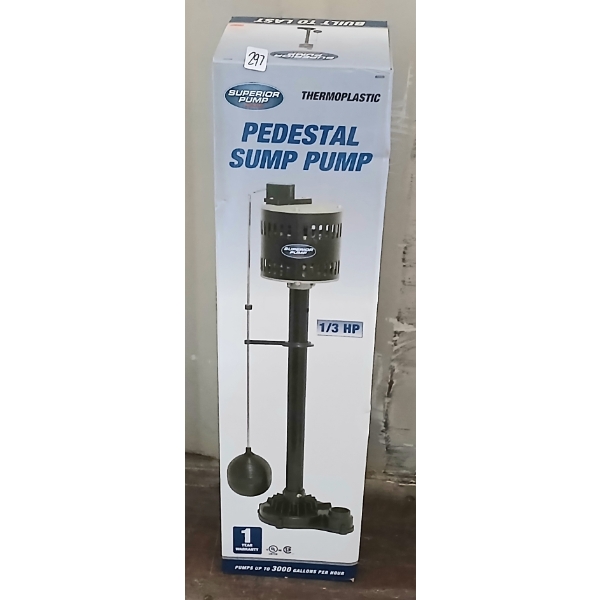 SUPERIOR PUMP THERMOPLASTIC PEDESTAL SUMP PUMP