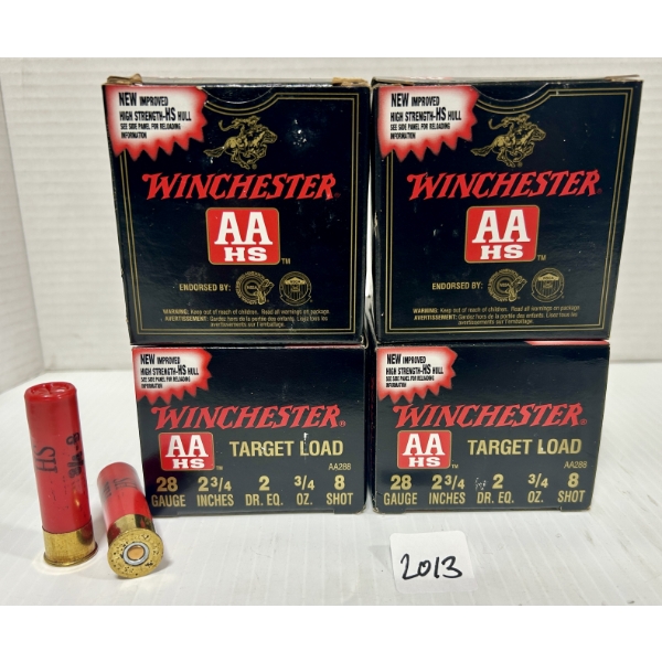 AMMO: 100X WINCHESTER 28 GA 2-3/4 IN - #8