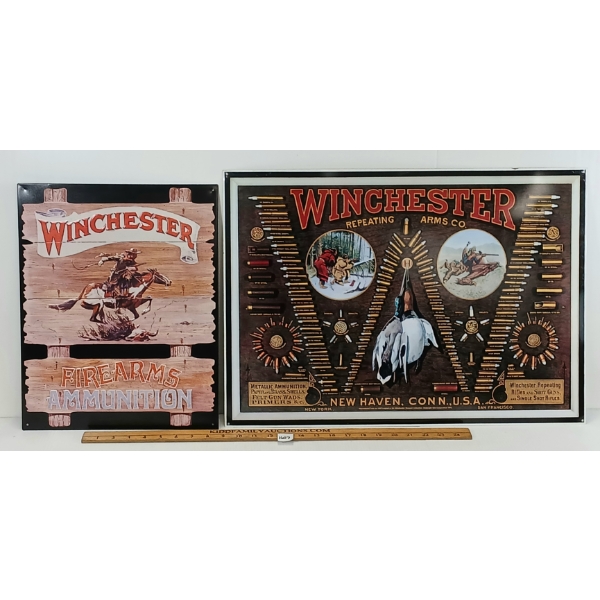 LOT OF 2 - WINCHESTER SST SIGNS
