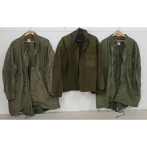 LOT OF 3 - CDN M65 JACKETS & SWEATSHIRT