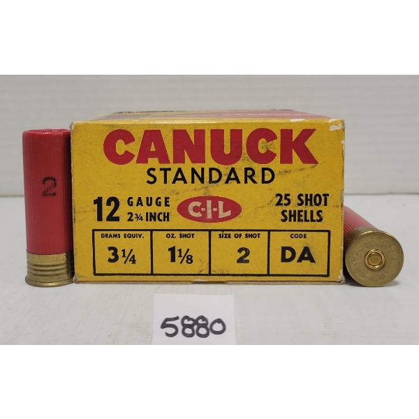 AMMO: 24X CANUCK 12 GA 2-3/4 IN 1-1/8 OZ NO 2 SHOT