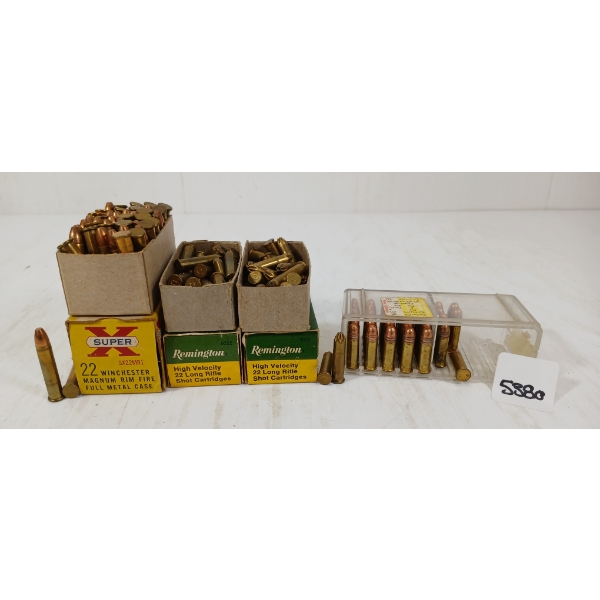 AMMO: APPROX 170X MIXED .22 LR / WIN - 40GR - MAGNUM RF 
