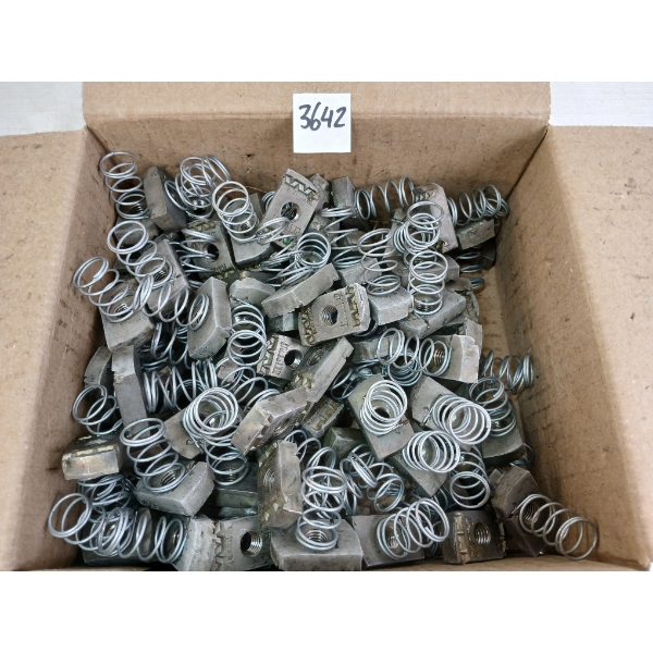 LOT OF 100 - ATKORE UNISTRUT 10MM CHANNEL NUTS W/ SPRINGS
