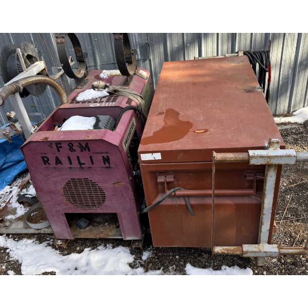 WELDING UNIT - THERMAL ARC - PROPANE - PORTABLE GENERATOR - ON SKID W/ 4 FOOT JOB BOX