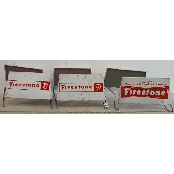 LOT OF 3 - FIRESTONE TIRE STANDS