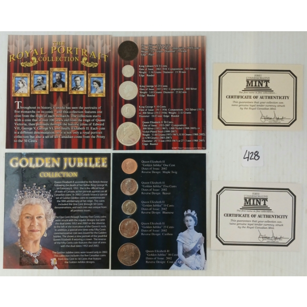 LOT OF 2 - FCM 2002 GOLDEN JUBILEE & THE ROYAL PORTRAIT COLLECTION