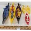 Image 2 : LOT OF 6 - PLASTIC CANOES W/ FIGURINES