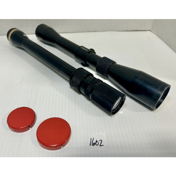LOT OF 2 - UNKNOWN RIFLE SCOPES