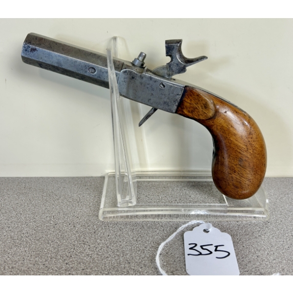UNKNOWN PERCUSSION PISTOL IN APPROX .52 BP - PROHIB