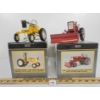 Image 2 : LOT OF 2 - SPEC-CAST DIECAST INTERNATIONAL HARVESTER 1964 CUB SQUARE HOOD TRACTOR MODELS 