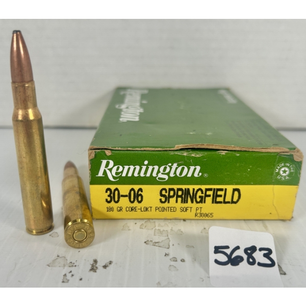 AMMO: 20X REMINGTON .30-06 SPRG - 180 GR SP