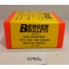 Image 1 : BULLETS: 100X BERGER .270 - 140GR - MATCH GRADE - FACTORY SEALED 