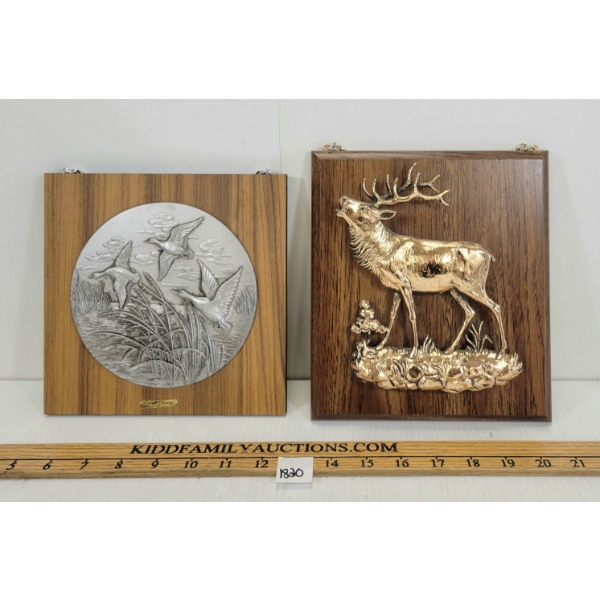 LOT OF 2 - HUNTING PLAQUES