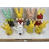 Image 2 : LOT OF 8 - KNICKERBOCKER & HARETT-GILMAR PLASTIC BUNNY COINBANKS