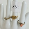 Image 1 : LOT OF 3 - GOLD RINGS - INCL 10KT