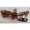 Image 3 : FOLK ART HORSE DRAWN WAGON