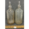 Image 2 : LOT OF 2 - EMBOSSED SELTZER BOTTLES W/ SPOUTS - INCL ROCK CREEK