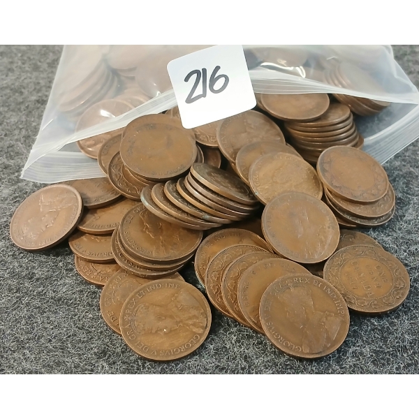 QTY OF 1915-1917 CDN LARGE PENNIES