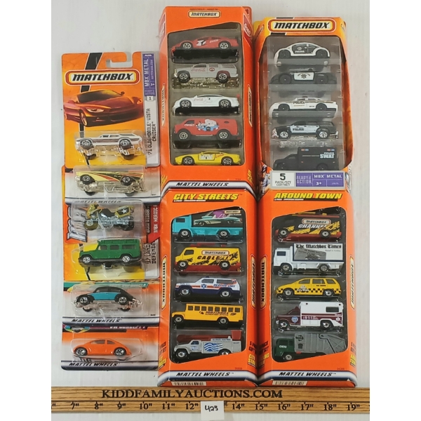 LOT OF 10 - MATCHBOX - AROUND TOWN, CITY STREETS, COCA-COLA COKE, ETC