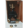 Image 1 : PRIOR 21950 MICROSCOPE - ENAMEL / BRASS - C. VICTORIAN ERA