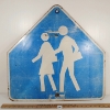 SCHOOL CROSSING ROAD SIGN