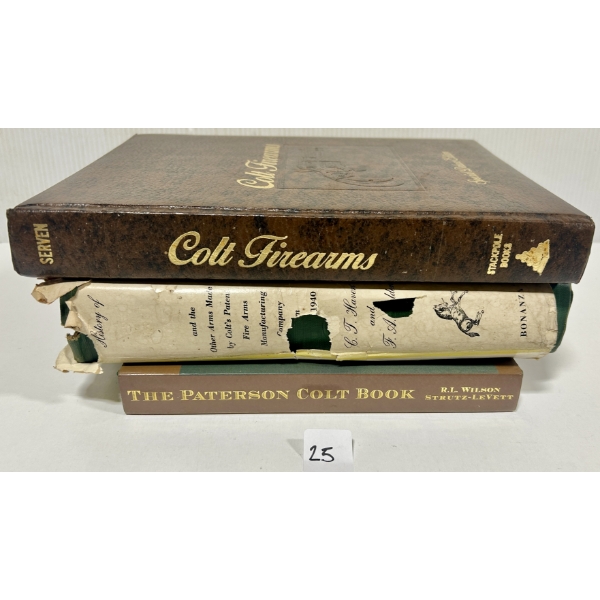 LOT OF 3 - COLT FIREARMS REFERENCE BOOKS