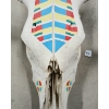 Image 4 : LOT OF 3 - MOUNTED BULL HORNS & VIKING HELMET