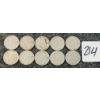 Image 1 : LOT OF 10 - 1954 CDN 10 CENT COINS