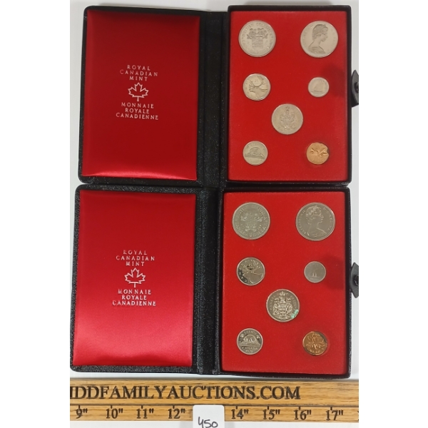 LOT OF 2 - 1971 RCM UNCIRCULATED PROOF SETS 