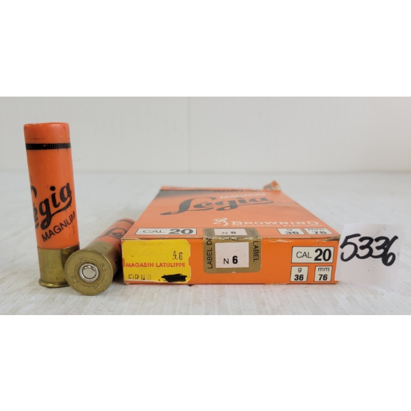 AMMO: 10X BROWNING 20GA - 76MM - #6 SHOT