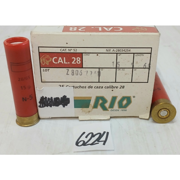 AMMO: 25X RIO 28 GA 2-1/2 IN - #5