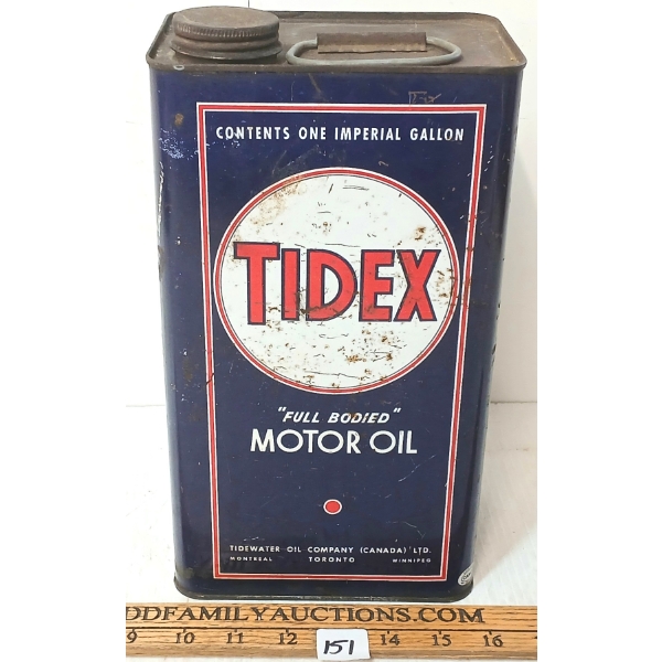 TIDEX FULL BODIED MOTOR OIL GAL CAN 