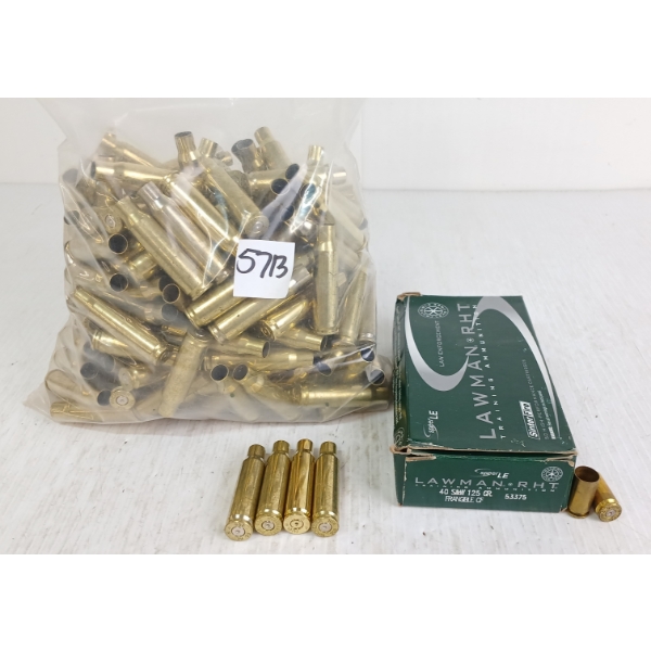 BRASS: 236X MIXED .308WIN & .40S&W - ONCE FIRED - CLEANED