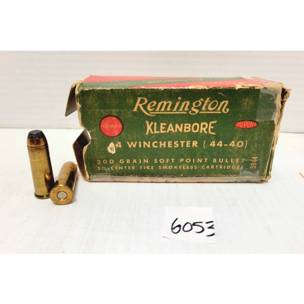 AMMO: 12 LIVE & 3 BRASS REMINGTON .44-40 WIN 200 GR SP