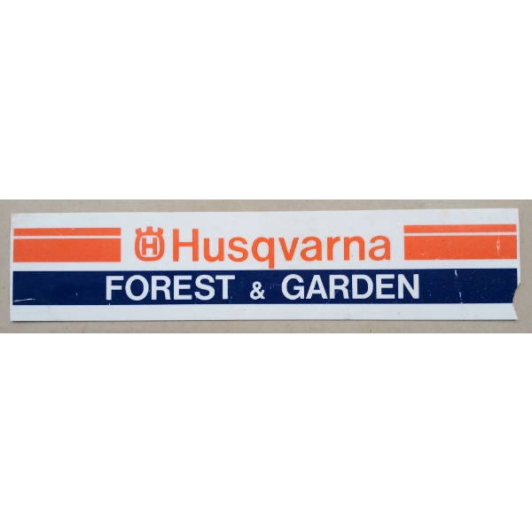 HUSQVARNA FOREST & GARDEN - SS PLEXI SIGN