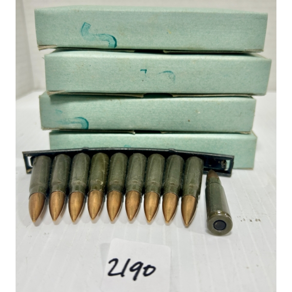 AMMO: 80X 7.62X39 MM - MILITARY FMJ - ON CLIPS