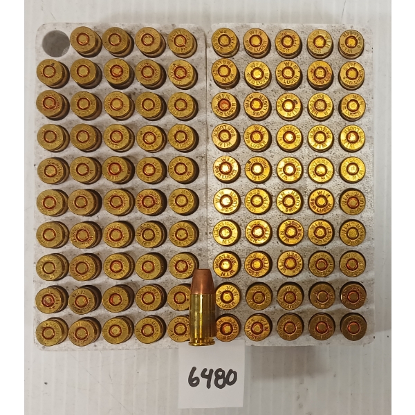 AMMO: 100X WINCHESTER 9MM LUGER - COPPER PLATED FN