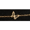 Image 3 : 18K GOLD PLATED SIMULATED DIAMOND (CZ) BUTTERFLY BRACELET 