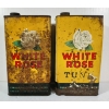 Image 3 : LOT OF 2 - WHITE ROSE TUNE & MOTOR OIL CANS - GAL 