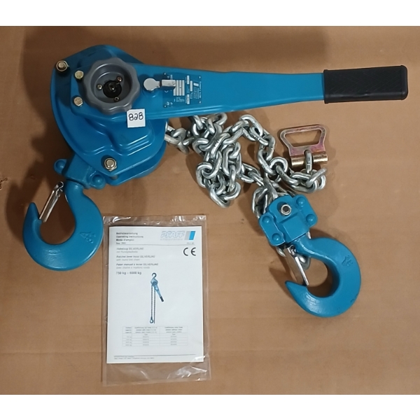 PFAFF 3 TON RATCHET LEVER HOIST W/ MANUAL - AS NEW