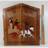 Image 2 : 1977 ACCUDART DART BOARD W/ COACH & HORSES CABINET