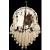 Image 1 : DREAM CATCHER BY UNKNOWN ARTIST - BEADS, FEATHERS, LEATHER, WOOD & WOOL