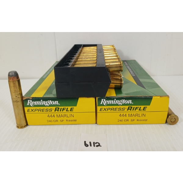 AMMO: 40X REMINGTON EXPRESS RIFLE .444 MARLIN - 240GR - SP