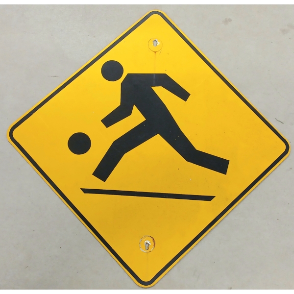 PLAYGROUND ZONE - SINGLE SIDED METAL SIGN