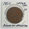 Image 3 : LOT OF 2 - 1850 BANK OF UPPER CANADA LARGE 1/2 & 1 PENNIES