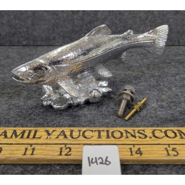 LOUIS LEJEUNE SALMON CHROME HOOD ORNAMENT