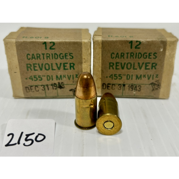 AMMO: 24X .455 MK VI - MILITARY FMJ
